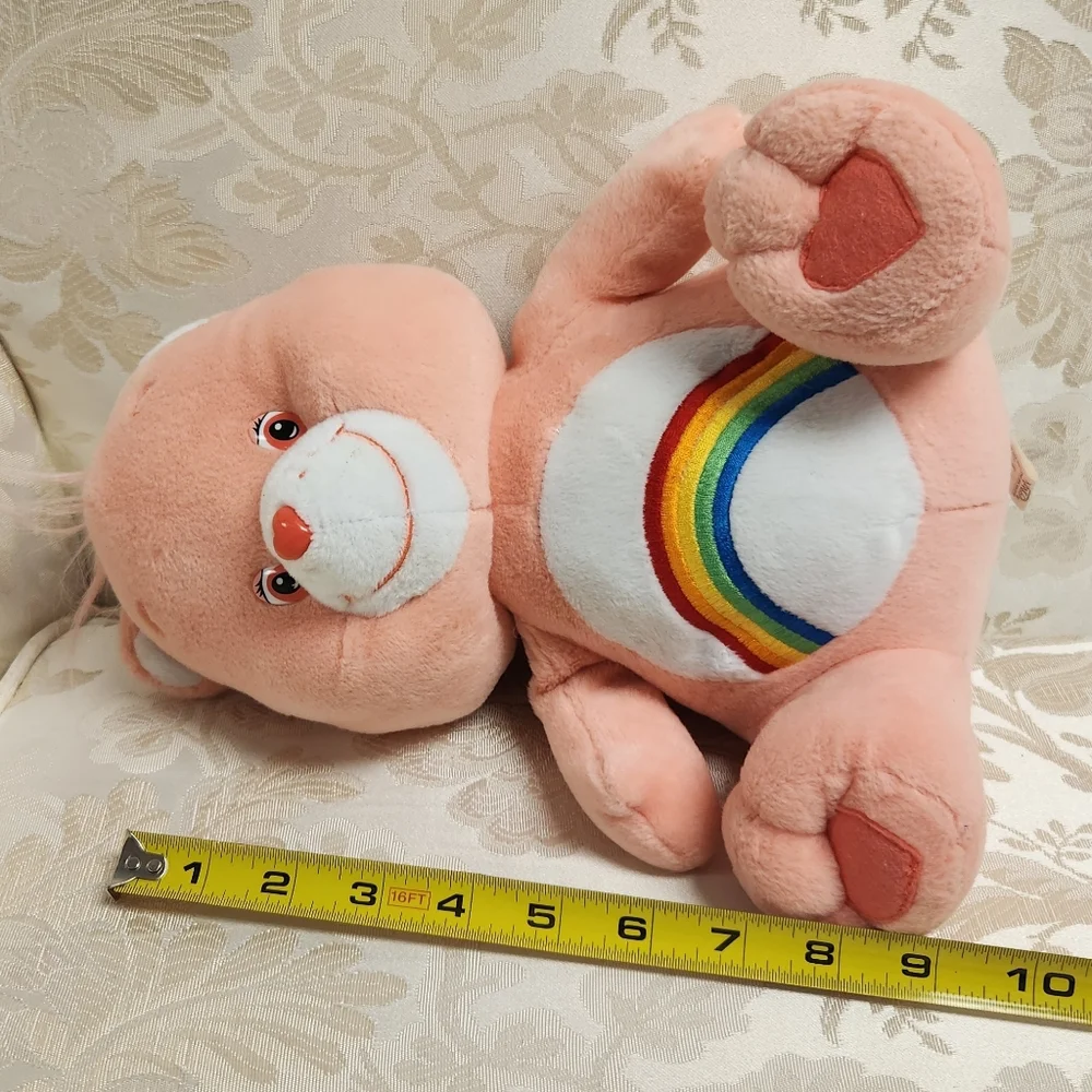 Vintage Care Bear Cheer Bear Plush 2003 Nanco Rainbow bear stuffed animal